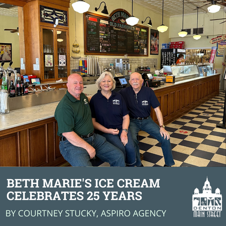 Beth Marie's Old Fashioned Ice Cream Celebrates 25 Years in Denton