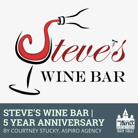 5-Year Anniversary for Steve's Wine Bar in Denton